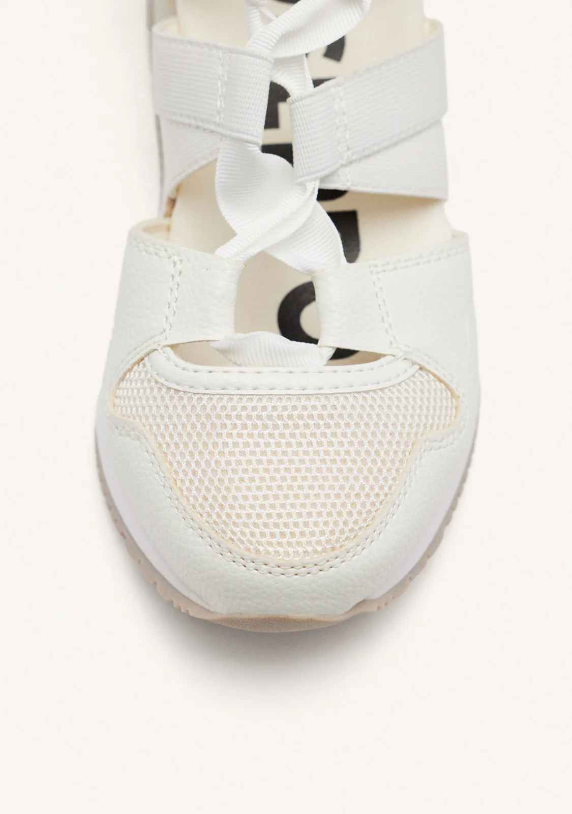 WHITE ESPADRILLE SNEAKERS FOR WOMEN LIZARDA - Image 3