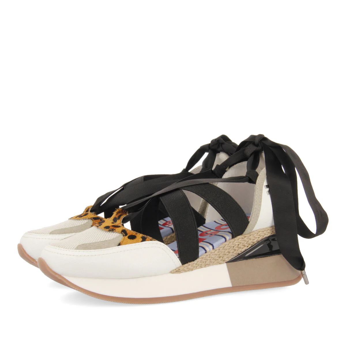 WHITE ESPADRILLES SNEAKERS FOR WOMEN ESCAZU - Image 2
