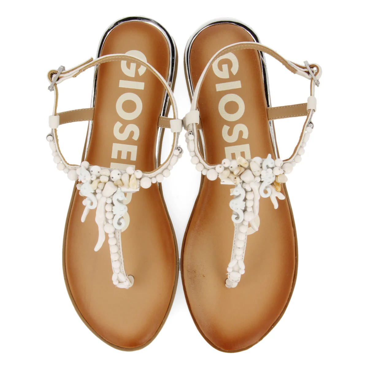 WHITE SANDALS FOR WOMAN ALBANY - Image 3