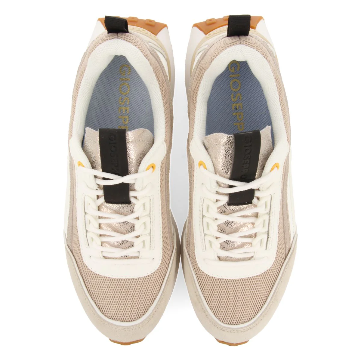 WHITE SNEAKERS WITH BEIGE DETAILS FOR WOMEN BALLAGAT - Image 5
