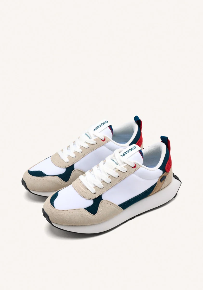WHITE SNEAKERS WITH COLOR CONTRASTS FOR MEN ZENNOR - Image 2