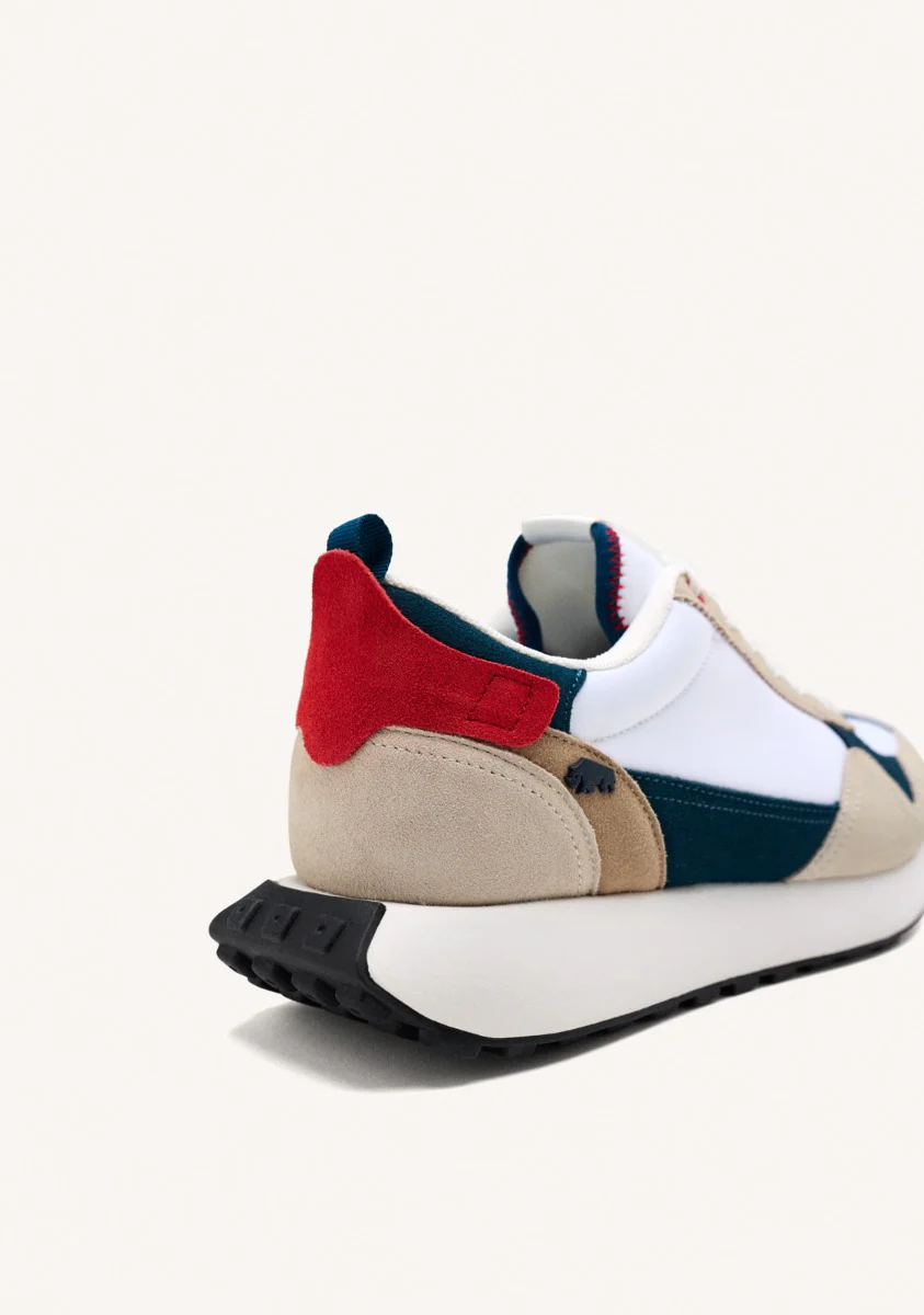 WHITE SNEAKERS WITH COLOR CONTRASTS FOR MEN ZENNOR - Image 3