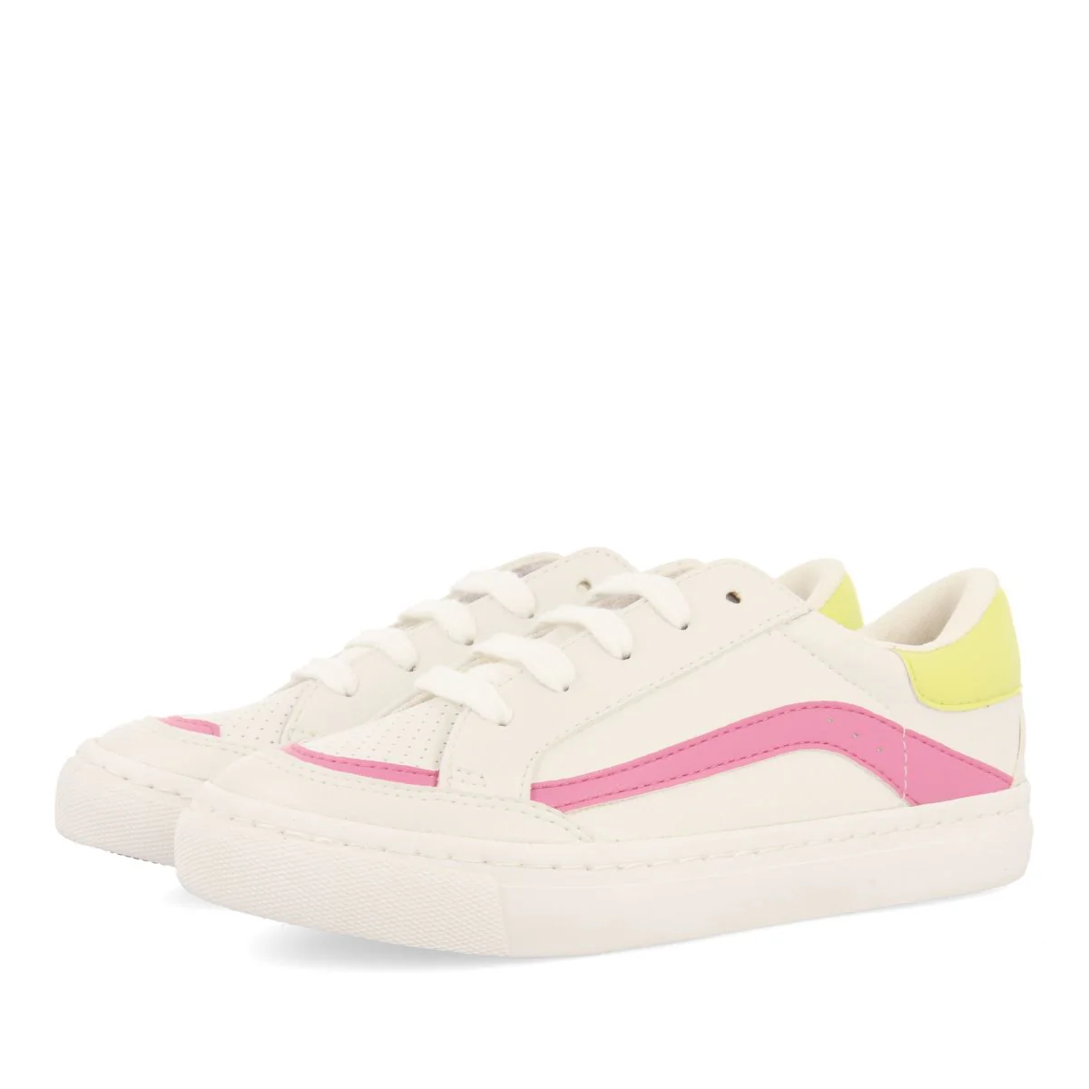 WHITE SNEAKERS WITH COLORFUL DETAILS FOR GIRL AND BOY CUSICK - Image 2