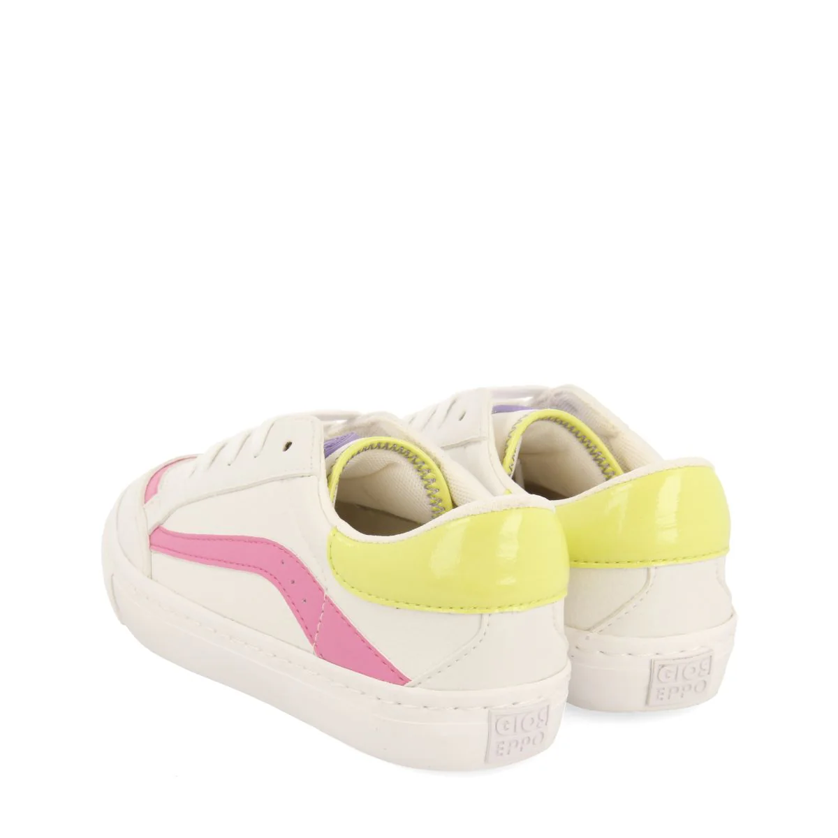 WHITE SNEAKERS WITH COLORFUL DETAILS FOR GIRL AND BOY CUSICK - Image 3