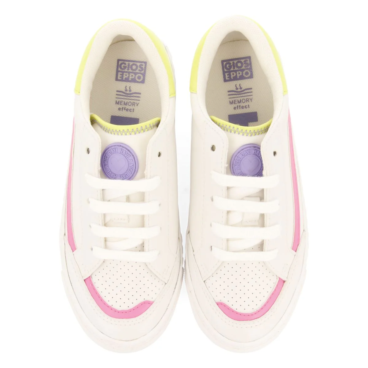 WHITE SNEAKERS WITH COLORFUL DETAILS FOR GIRL AND BOY CUSICK - Image 4