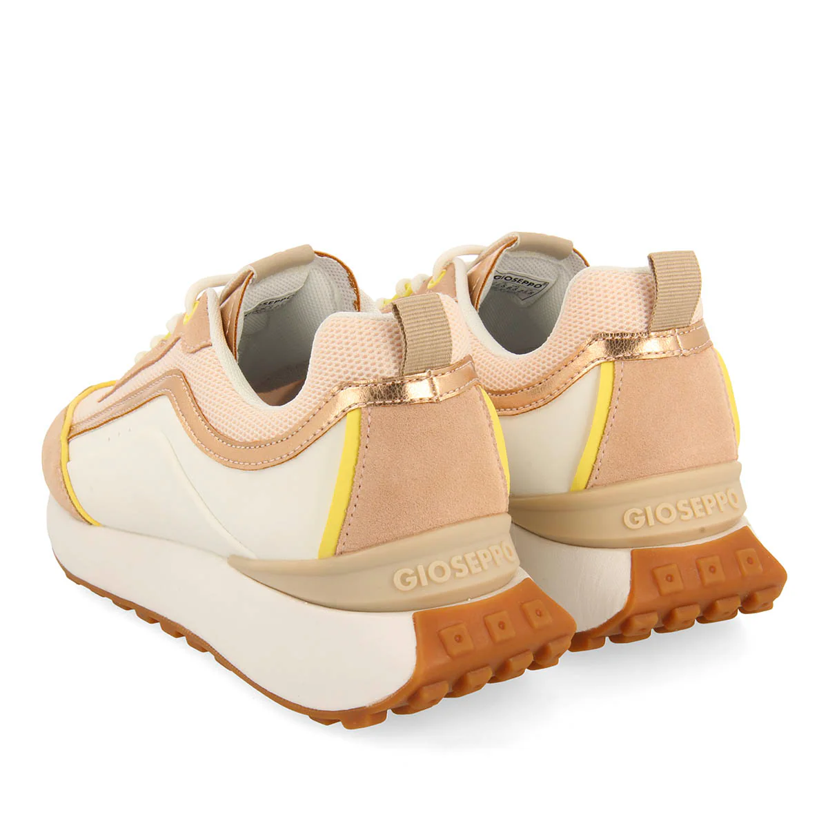 WHITE SNEAKERS WITH NUDE DETAILS FOR WOMEN BALLAGAT - Image 3