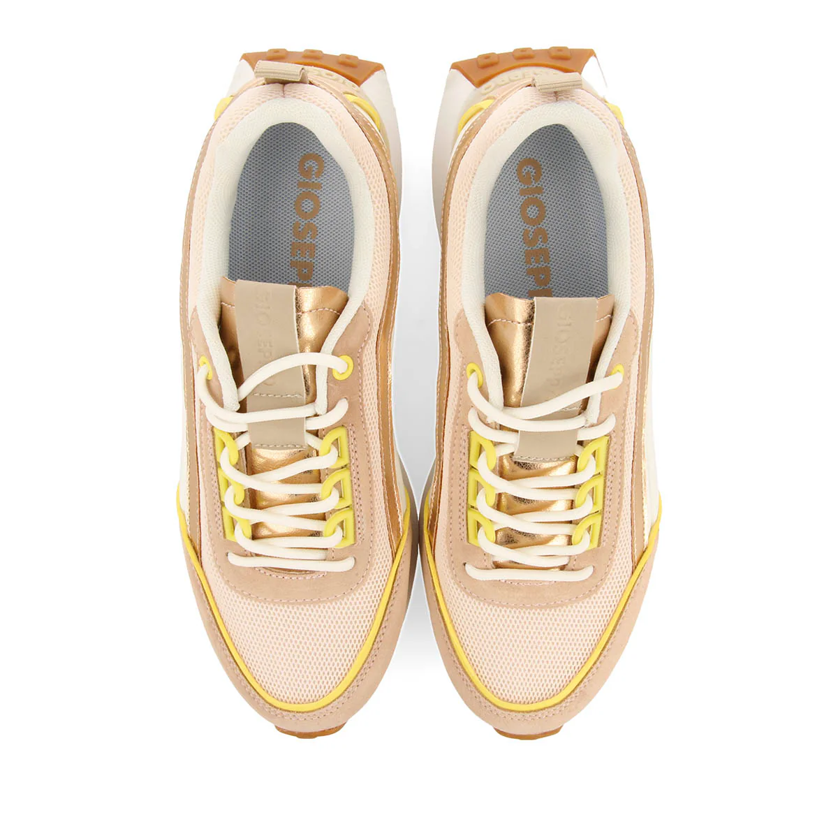 WHITE SNEAKERS WITH NUDE DETAILS FOR WOMEN BALLAGAT - Image 4