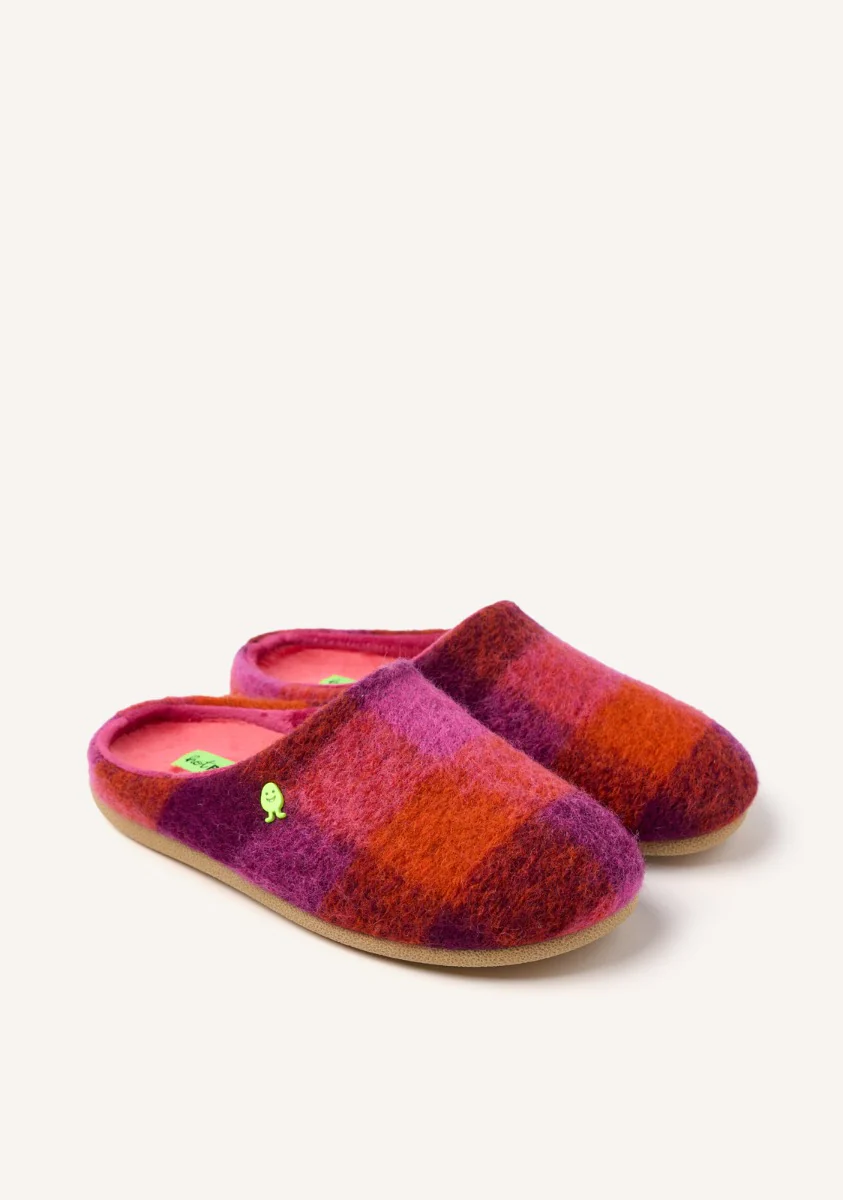 WOOLLEN PLAID HOUSE SLIPPERS CORRELL - Image 2