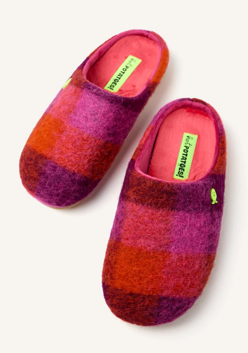 WOOLLEN PLAID HOUSE SLIPPERS CORRELL - Image 5