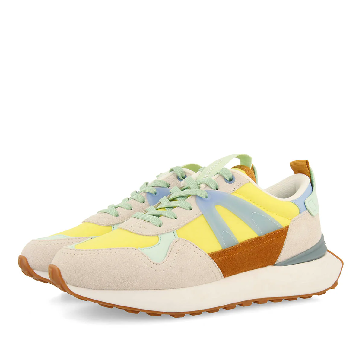 YELLOW SNEAKERS WITH MULTICOLOR DETAILS FOR WOMEN ADAIR - Image 2