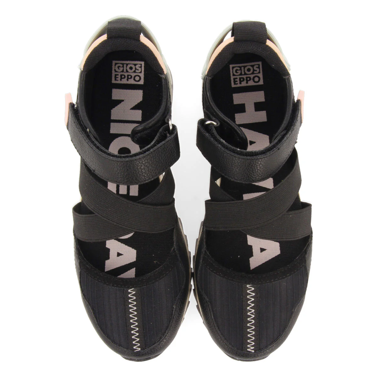 Ytres girls black sporty ballet flats - Image 3