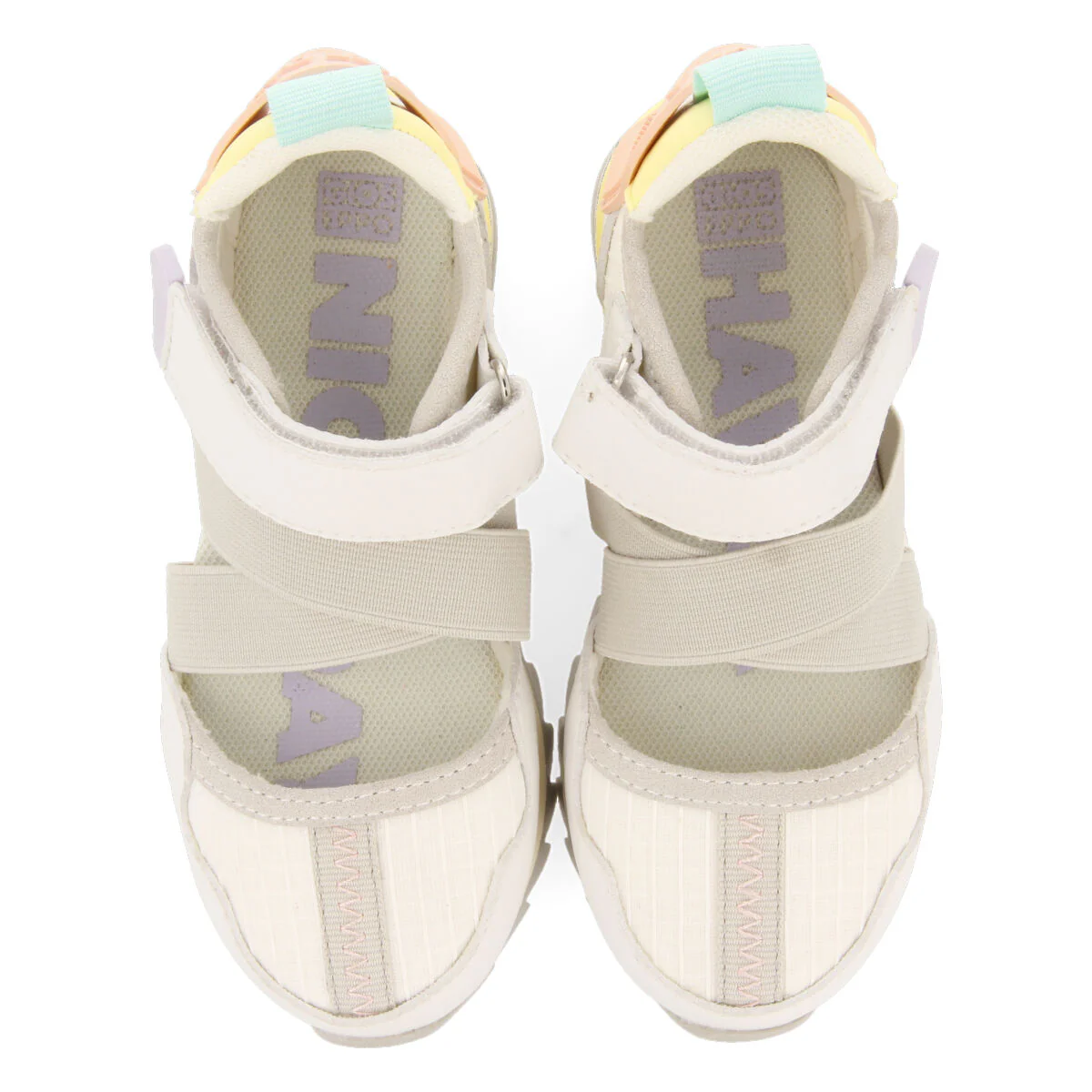 Ytres girls white sporty ballet flats - Image 3