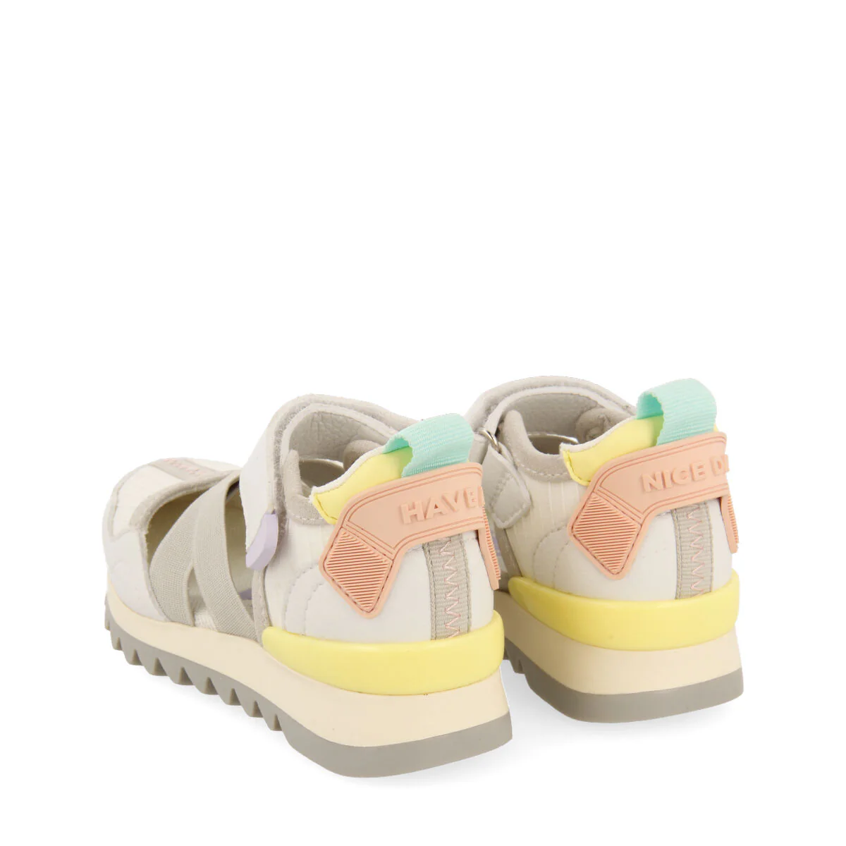 Ytres girls white sporty ballet flats - Image 4