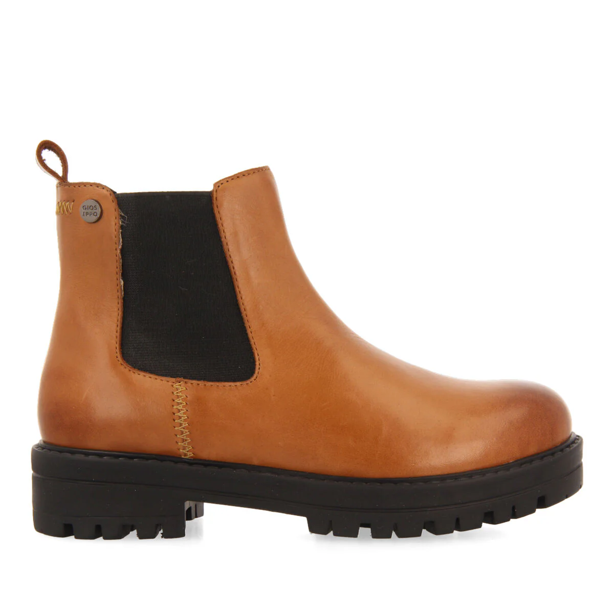 Zirl children's tan leather chelsea boots