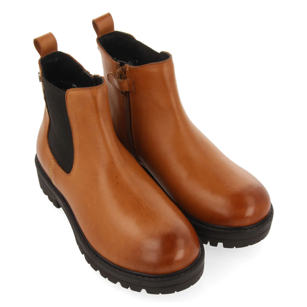 Zirl children's tan leather chelsea boots - Image 2