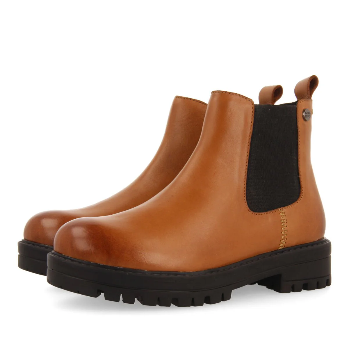 Zirl children's tan leather chelsea boots - Image 4